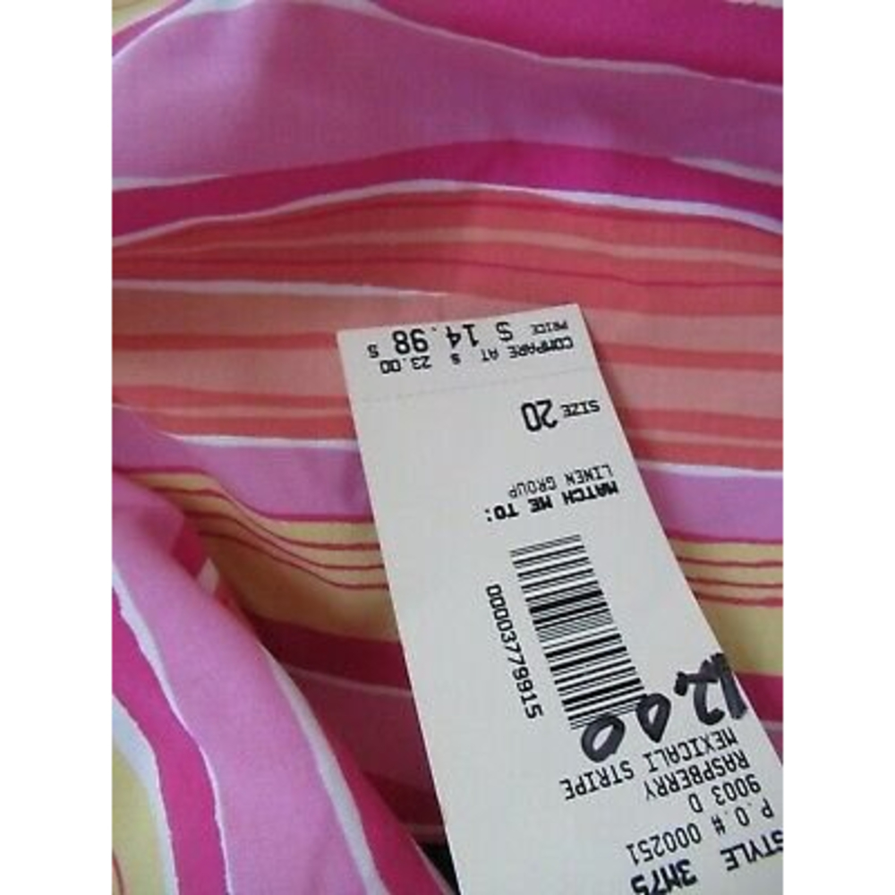 Southern Lady women's 20 short sleeve button down‎ shirt pink orange yellow - Picture 6 of 6
